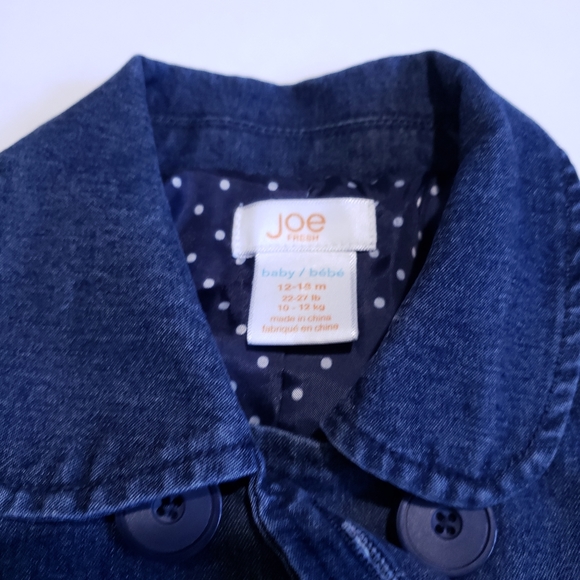 12-18M Jean Jacket with Ruffle | Joe Fresh - Picture 3 of 4
